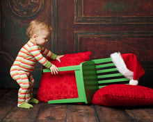 Load image into Gallery viewer, Christmas Stripes Long Sleeve Romper
