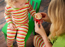Load image into Gallery viewer, Christmas Stripes 2-Piece Long Sleeve Pjs