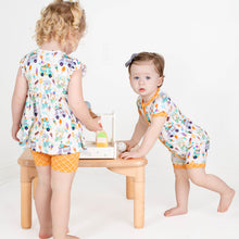 Load image into Gallery viewer, Ice Cream Shorts Romper