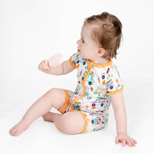 Load image into Gallery viewer, Ice Cream Shorts Romper