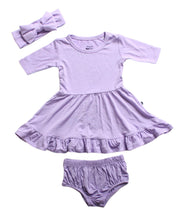 Load image into Gallery viewer, Lavender Lillies Girls Dress with bottoms