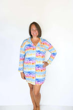 Load image into Gallery viewer, Solace Skies long sleeve Women's nightgown