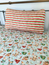 Load image into Gallery viewer, Grey with Stripes Cocoa Cups Quilted Blanket