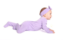 Load image into Gallery viewer, Lavender Lillies Long Sleeve Romper