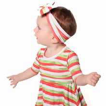 Load image into Gallery viewer, Christmas Stripes Bamboo Headband
