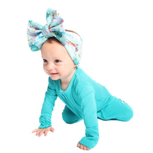 Load image into Gallery viewer, Tidal Teal Long Sleeve Romper