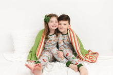 Load image into Gallery viewer, Christmas Stripes Quilted Blanket