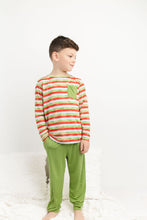 Load image into Gallery viewer, Christmas Stripes 2-Piece Jogger Daywear