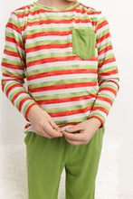 Load image into Gallery viewer, Christmas Stripes 2-Piece Jogger Daywear