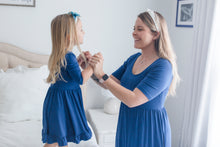 Load image into Gallery viewer, Navy Blue Girls Dress