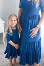 Load image into Gallery viewer, Navy Blue Girls Dress