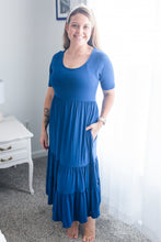 Load image into Gallery viewer, Navy Blue Women's Maxi Dress
