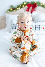 Load image into Gallery viewer, Cream Cocoa Cups Long Sleeve Romper