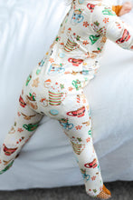 Load image into Gallery viewer, Cream Cocoa Cups Long Sleeve Romper