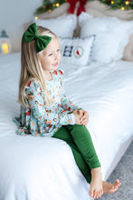 Load image into Gallery viewer, Grey Cocoa Cups 2-Piece Peplum Set