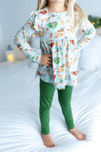 Load image into Gallery viewer, Grey Cocoa Cups 2-Piece Peplum Set