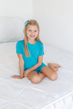Load image into Gallery viewer, Tidal Teal 2-Piece Shorts Pjs