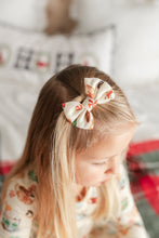 Load image into Gallery viewer, Cream Cocoa Cups Bamboo Alligator Clip Bows