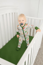 Load image into Gallery viewer, Green Cocoa Cups Crib Sheet