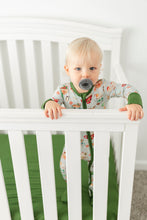 Load image into Gallery viewer, Green Cocoa Cups Crib Sheet