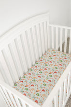 Load image into Gallery viewer, Grey Cocoa Cups Crib Sheet