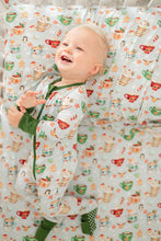 Load image into Gallery viewer, Grey Cocoa Cups Crib Sheet