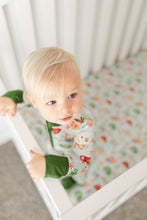 Load image into Gallery viewer, Grey Cocoa Cups Crib Sheet