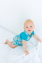 Load image into Gallery viewer, Ocean Oasis Short Overalls