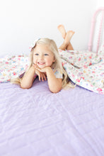 Load image into Gallery viewer, Lavender Lillies Adult Quilted Blanket