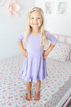 Load image into Gallery viewer, Lavender Lillies Girls Dress with bottoms