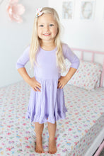 Load image into Gallery viewer, Lavender Lillies Girls Dress with bottoms