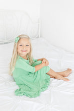 Load image into Gallery viewer, Grassy Green Girls Dress with bottoms