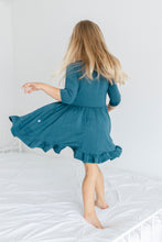 Load image into Gallery viewer, Stormy Sky Girls Dress with bottoms