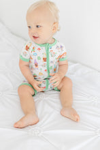 Load image into Gallery viewer, Garden Gnomes Shorts Romper