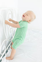 Load image into Gallery viewer, Grassy Green Shorts Romper