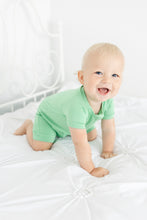 Load image into Gallery viewer, Grassy Green Shorts Romper
