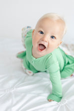 Load image into Gallery viewer, Grassy Green Long Sleeve Romper