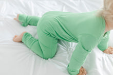 Load image into Gallery viewer, Grassy Green Long Sleeve Romper