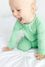 Load image into Gallery viewer, Grassy Green Long Sleeve Romper