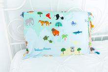 Load image into Gallery viewer, World Map Toddler Size Pillowcase