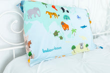 Load image into Gallery viewer, World Map Toddler Size Pillowcase