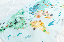Load image into Gallery viewer, World Map Beach Towel
