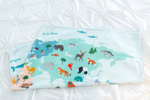 Load image into Gallery viewer, World Map Beach Towel