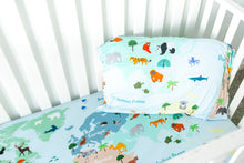 Load image into Gallery viewer, World Map Toddler Size Pillowcase