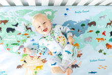 Load image into Gallery viewer, World Map Crib Sheet