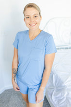 Load image into Gallery viewer, Steel Blue Women's Short Sleeve top