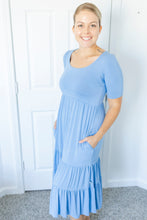 Load image into Gallery viewer, Steele Blue Women's Maxi Dress