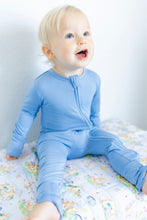 Load image into Gallery viewer, Steele Blue Long Sleeve Romper