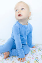 Load image into Gallery viewer, Steele Blue Long Sleeve Romper