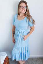 Load image into Gallery viewer, Sky Blue Women's Maxi Dress